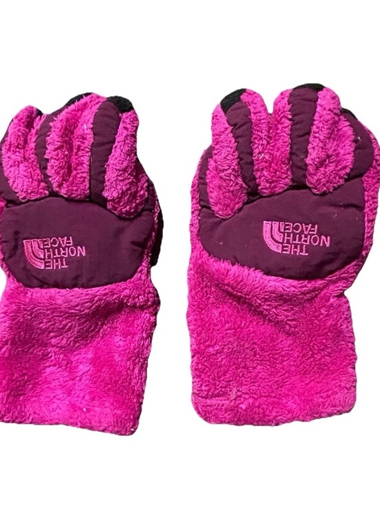 The North Face Other - Girls The North Face Pink Faux Fur Gloves Size Medium Winter